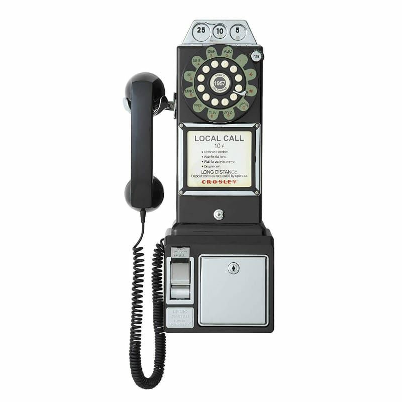 アメリカ クロスリー1950年代 レトロ壁掛け電話 公衆電話 Crosley CR56