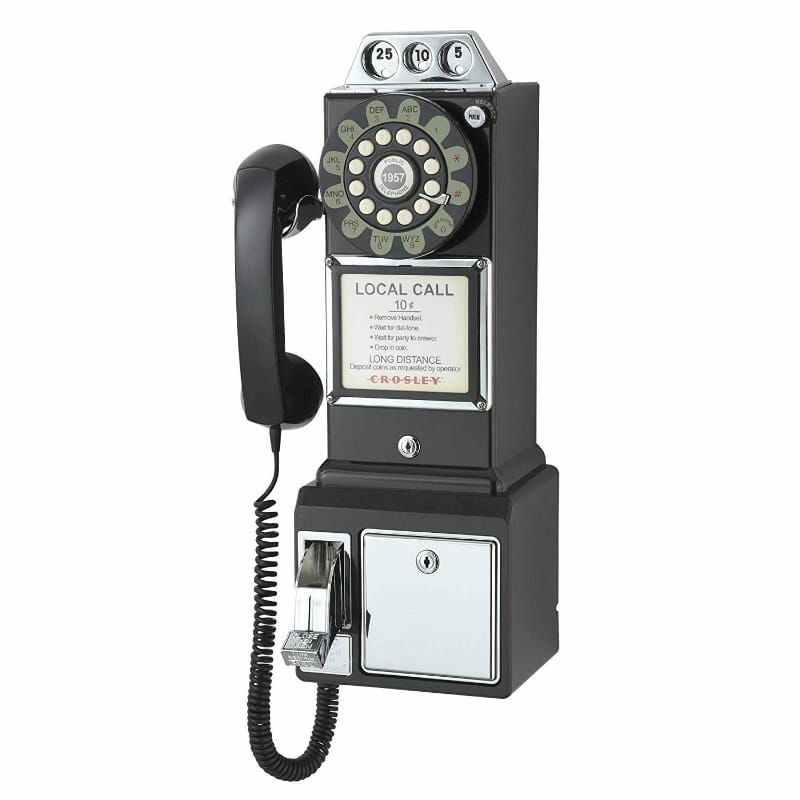 アメリカ クロスリー1950年代 レトロ壁掛け電話 公衆電話 Crosley CR56