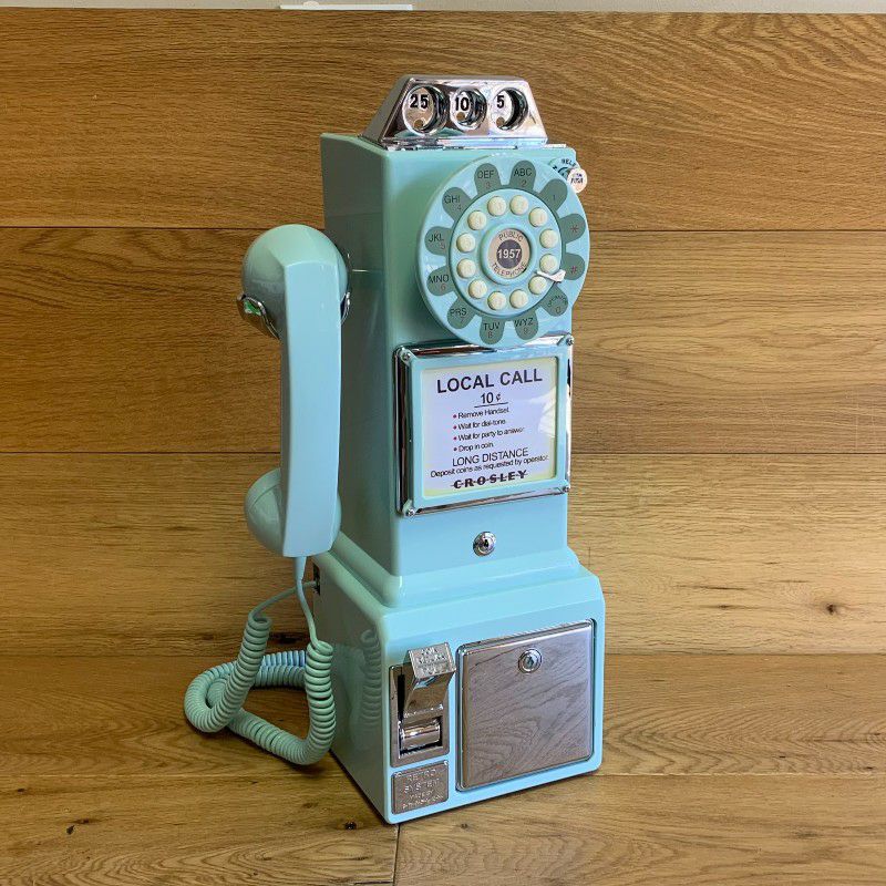 アメリカ クロスリー1950年代 レトロ壁掛け電話 公衆電話 Crosley CR56