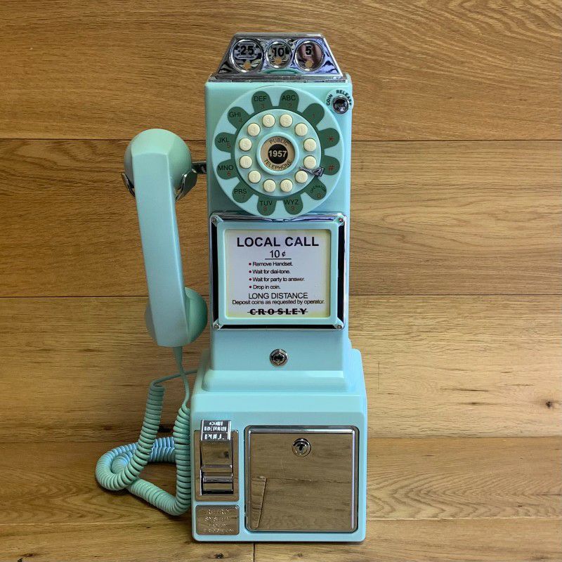 アメリカ クロスリー1950年代 レトロ壁掛け電話 公衆電話 Crosley CR56