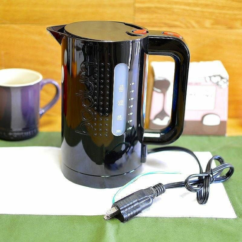 ✳︎新品✳︎ボダム BODUM ビストロ　電気ケトル ブラック　11659-XYJP ボダム 電気ケトル ガラス 約1L 二重 Bodum 11659 Bistro Double Wall