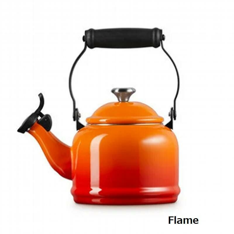 ルクルーゼデミ笛吹きケトルやかん1.1LIH対応LeCreusetEnamel-on-SteelDemi1-1/4-QuartTeakettle