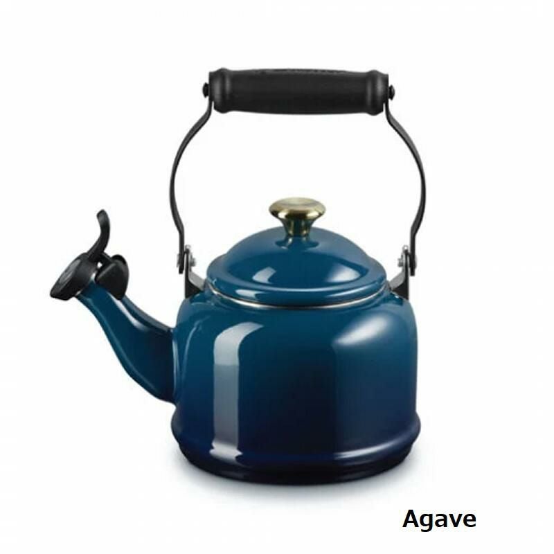 ルクルーゼデミ笛吹きケトルやかん1.1LIH対応LeCreusetEnamel-on-SteelDemi1-1/4-QuartTeakettle