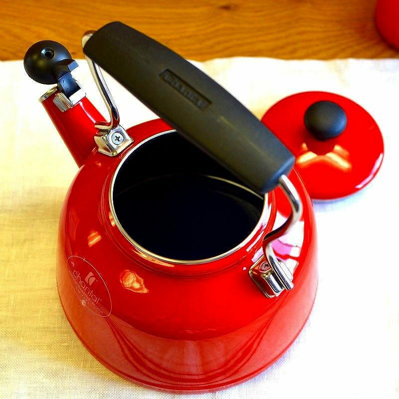 笛吹きケトル琺瑯シャンタールIH対応ビンテージホーローChantalEnamel-On-SteelVintageTeakettle37-VINT