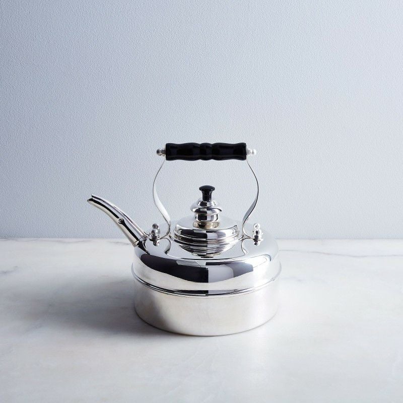 ケトルシンプレックスニューウェイブルーマー銅製やかんケンジントンNo.3クロムメッキハンドメイドイギリス製1.7LNewey&BloomerSimplexKettlesKensingtonSolidCopperNo.3ChromePlatedFinish1.9QuartTeakettle