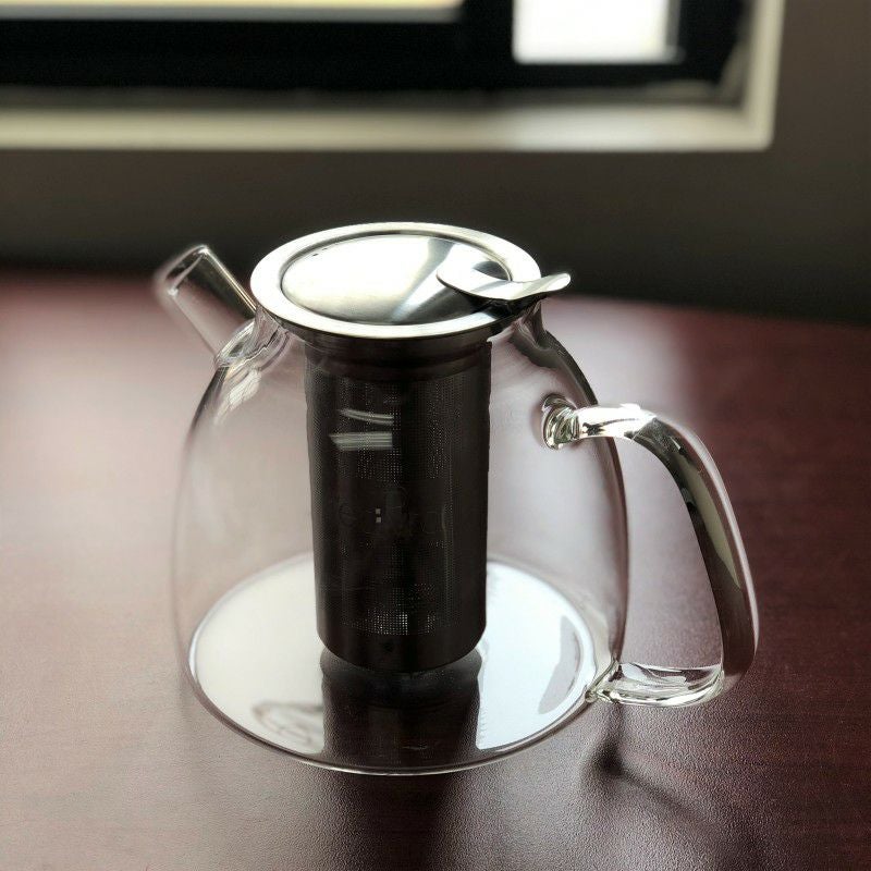 ガラスティーポット1.1Lステンレス茶こし直火やかんケトルTealyra-37-ounceLYRATEAPOT-Stove-TopSafe-LargeBorosilicateGlassTeapot-Kettle-w/RemovableStainless-SteelInfuser-BestForLooseLeafandBloomingTea-1100ml