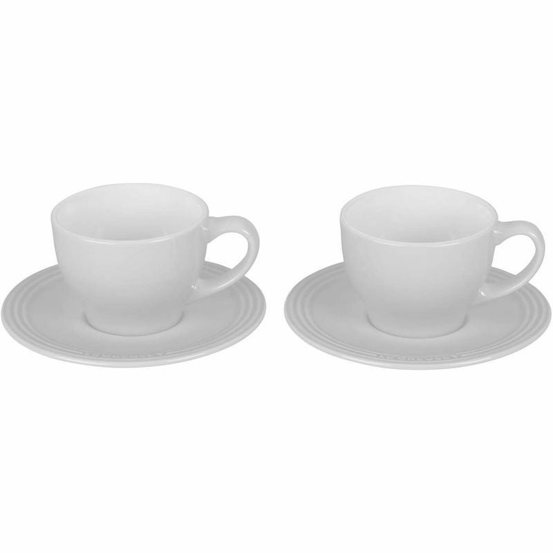 ル・クルーゼ カプチーノ カップ＆ソーサー 200ml 2個セット