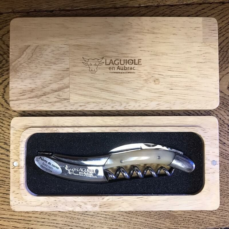 Château Laguiole ワインオープナー レザーケース付き Chateau Laguiole Stainless Steel Corkscrew - Laguiole Imports