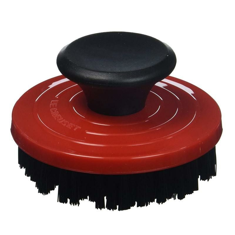 LE CREUSET 赤 グリルパン ブラシ付き ル・クルーゼ ブラシ グリルパン用 チェリー レッド 赤 ナイロン