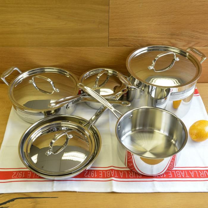 鍋 17点セット IH対応 クイジナート ステンレス フライパン Cuisinart