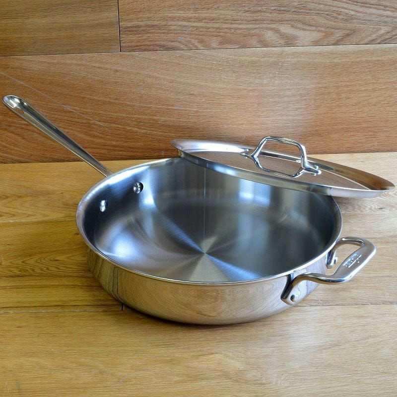 新品　All-Clad ステンレス　ソテーパン 蓋付3QT オールクラッド オールクラッド ステンレス 3L ソテーパン IH使用可能 All Clad