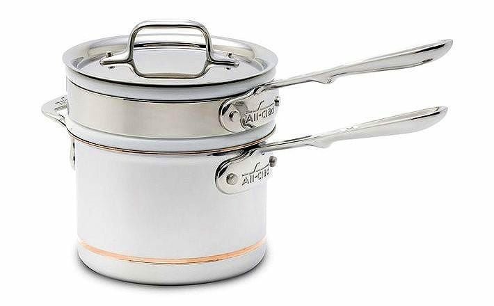 【送料無料】オールクラッド2L陶器ダブルボイラーAll-CladCopper-CorePorcelainDoubleBoilerwith2【smtb-k】【kb】02P04Jul11