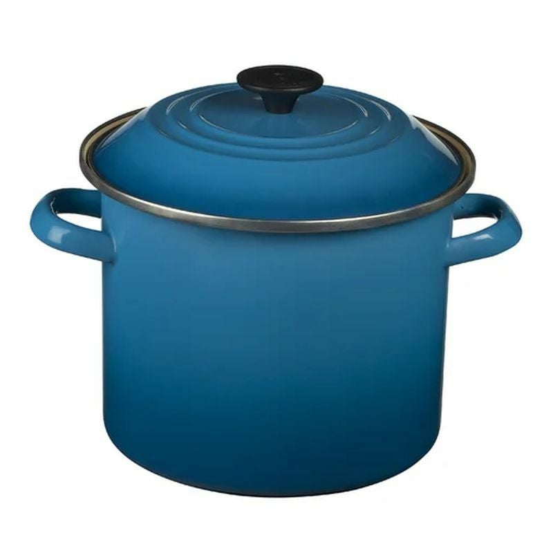 【新品未使用】ルクルーゼ ストックポット 　9.5リットル　10クォート　深型鍋 ル・クルーゼ ストックポット 5.6L 両手鍋 エナメル ホーロー
