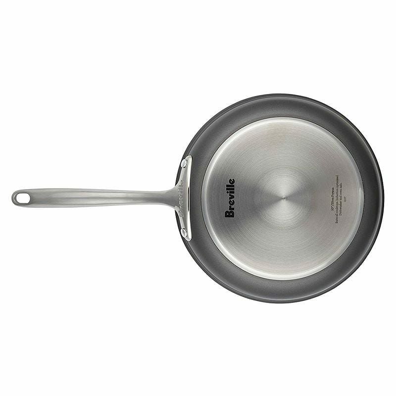 ブレビルノンスティックフライパン鍋10点セットBreville10PieceThermalProHard-AnodizedNonstickCookwareSet,Large,Gray