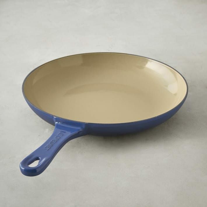 ウイリアムズ・ソノマル・クルーゼ鉄製フライパン直径25cmホーローエナメルWilliams-sonomaLeCreusetCast-IronShallowFryPan