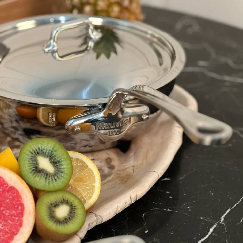 ムヴィエール M'COOK 5層ステンレス ソテーパン 24cm 3L 蓋付き IH対応
