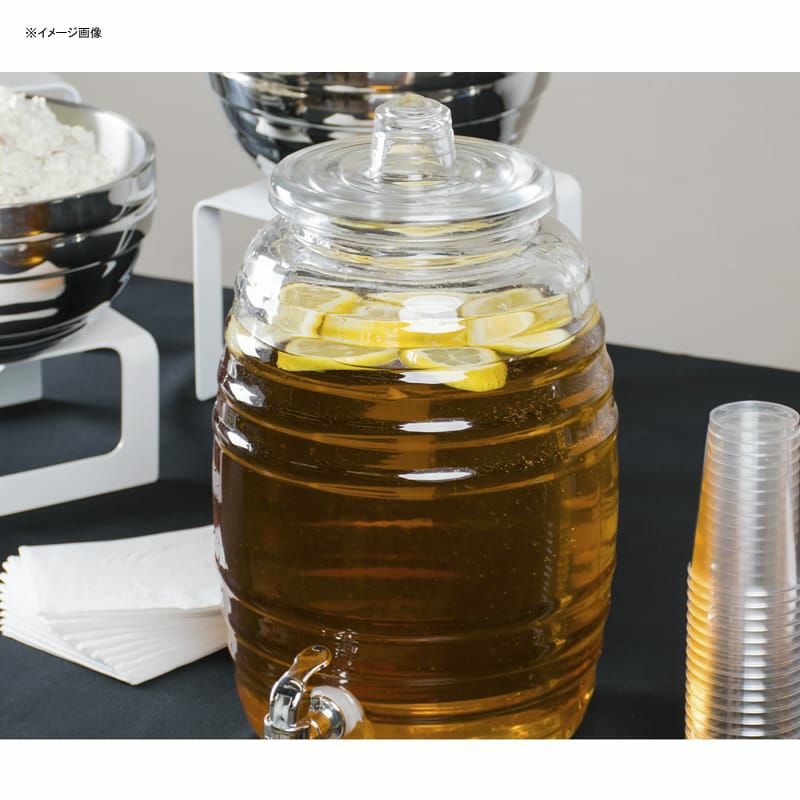 模様入ガラスドリンクディスペンサー9.4LCore2.5GallonBarrelGlassBeverageDispenser553200025