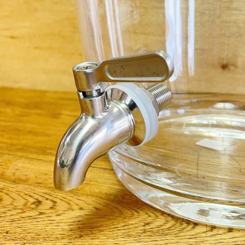 ドリンクサーバーガラス超一流ホテルで採用オレゴンディスペンサーステンレス蛇口10LレストランカフェホテルOregonDrinkDispenserCrateandBarrelOregonGlassDrinkDispenser