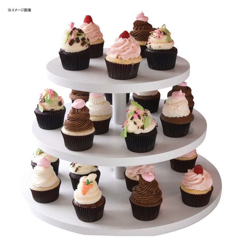 カップケーキスタンド ディスプレイスタンド 直径46cm ホワイトウッド