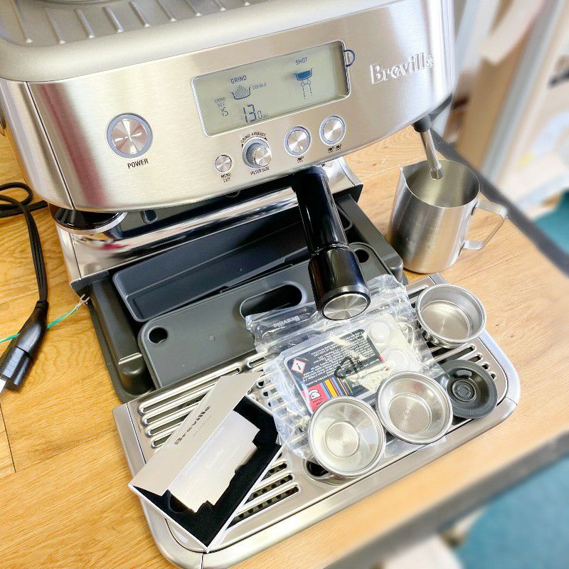 【美品・一部要修理】Breville エスプレッソマシン BES980 家庭用 エスプレッソマシン ブレビル セミオートマチック 豆挽き付