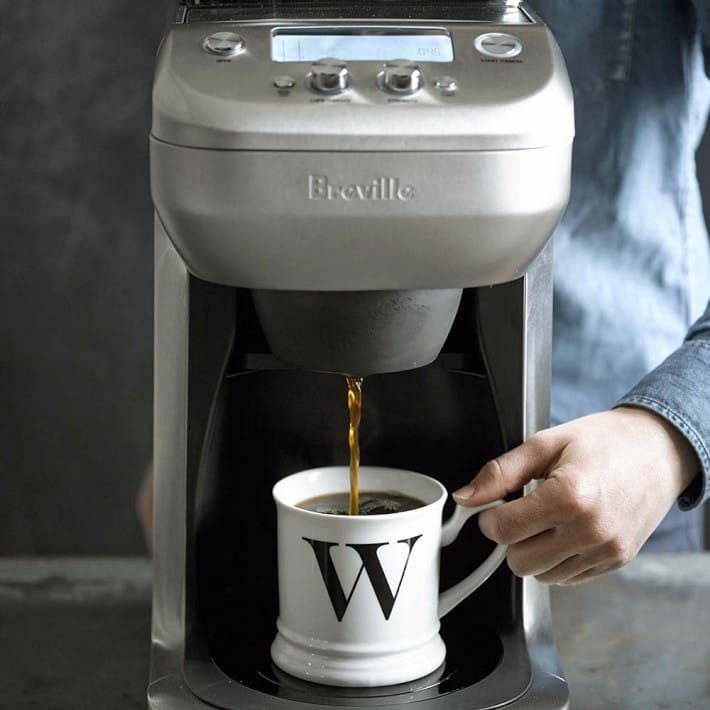 【輸入品日本向け】Breville グラインドコントロール ミディアム シルバー ブレビル ステンレスカラフェ 12カップ 豆挽き付コーヒーメーカー