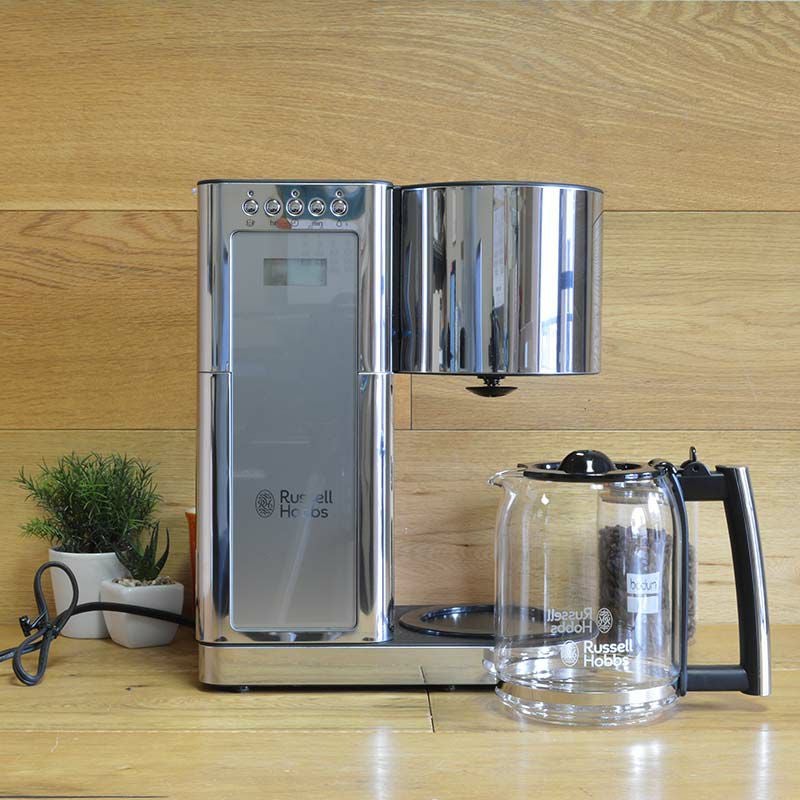 コーヒーメーカー ラッセルホブス ステンレス ガラスカラフェ 8カップ