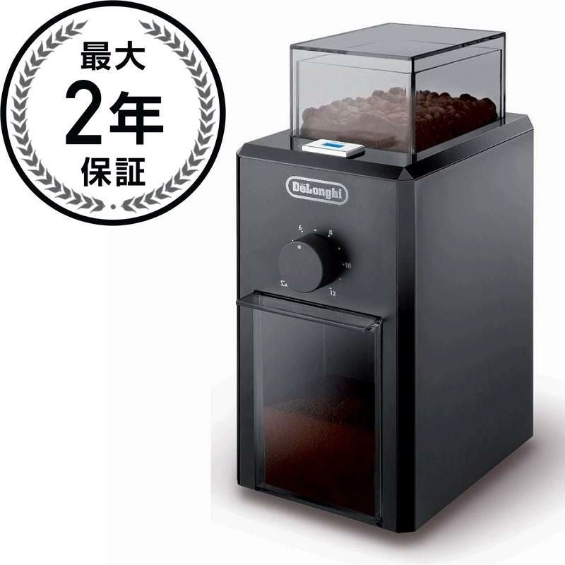 デロンギ 電動コーヒーグリンダー 豆挽き ブラック DeLonghi KG79