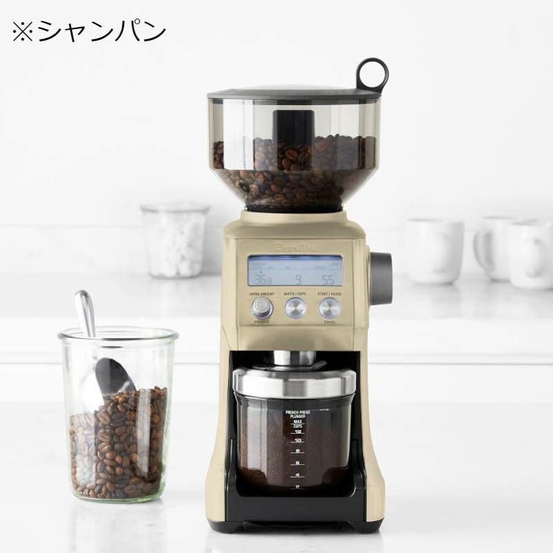 ブレビルスマートグラインダーエスプレッソフレンチプレス豆挽きBrevilleBCG820BSSXLTheSmartGrinderProCoffeeBeanGrinder家電