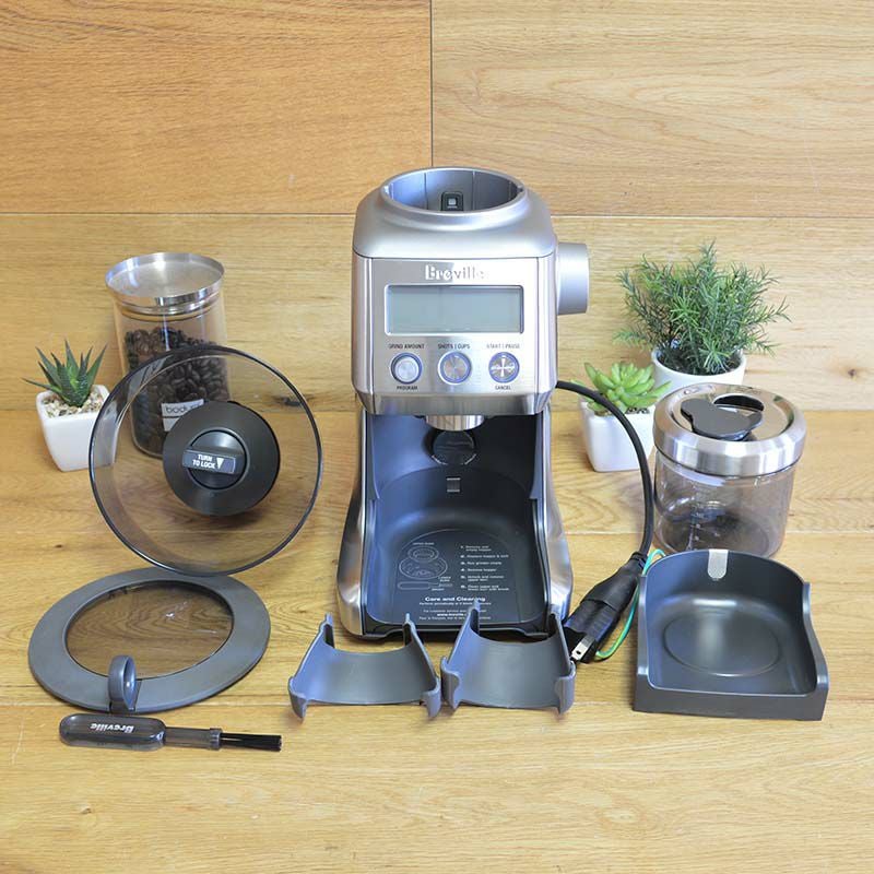 豆挽きブレビルスマートグラインダーエスプレッソフレンチプレス0.2秒単位で設定可能容量530ml、一時停止可BrevilleBCG820BSSXLTheSmartGrinderProCoffeeBeanGrinder家電