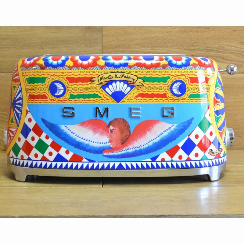 スメッグドルチェ＆ガッバーナポップアップトースター4枚焼イタリア製SmegDolce&Gabbana4-SliceToasterTSF02DGUS家電