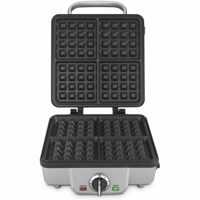 家庭用ワッフルメーカー4枚焼プレート取り外し可能クイジナートホットケーキプレート付CuisinartWAF-300BelgianWaffleMakerwithPancakePlates家電