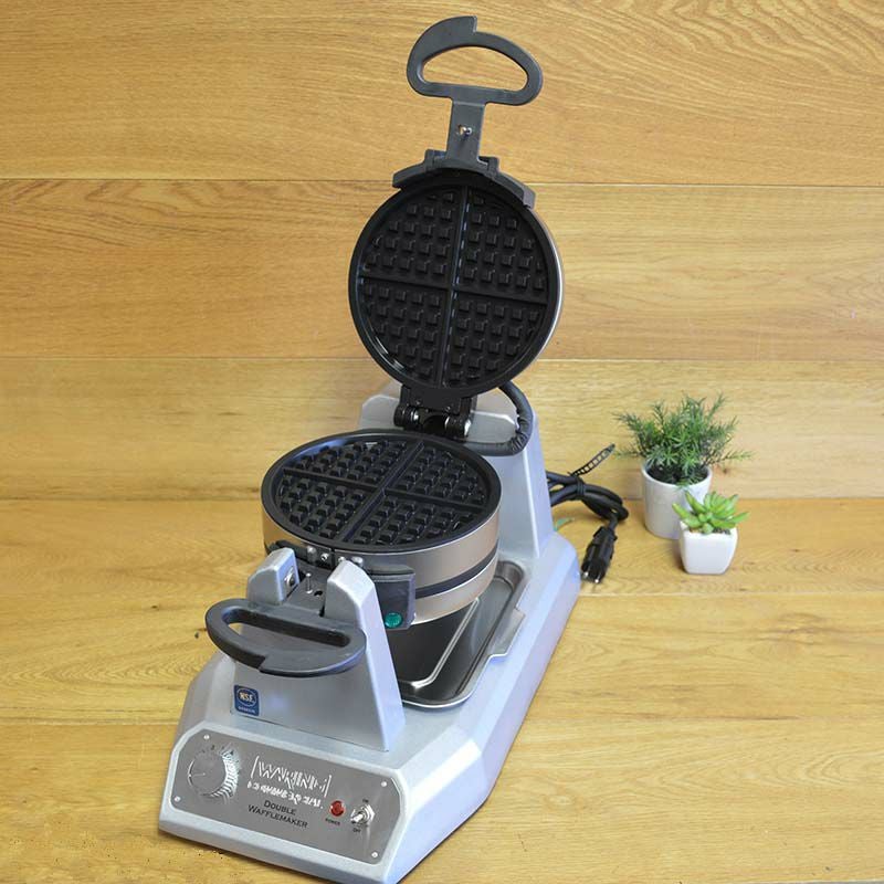 業務品質ダブルワッフルメーカーWaringWWD200Non-StickDoubleWaffleMaker家電