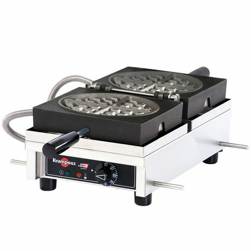 業務用クランプーズ ベルギーワッフル2枚焼 180度開閉 業務品質 ワッフルメーカー 180度開く 2枚焼 クランプーズ