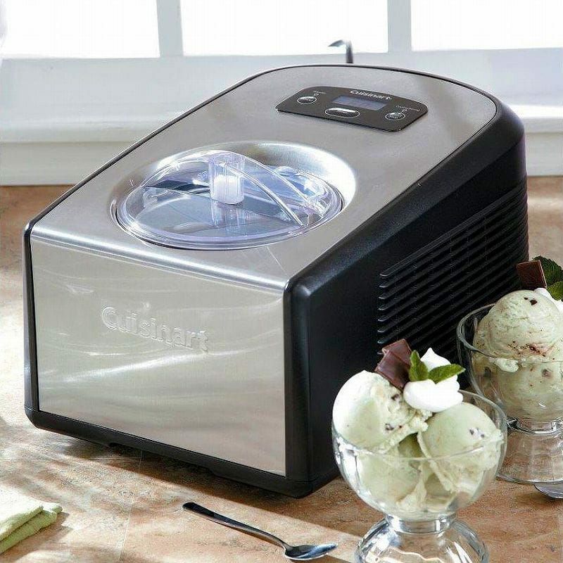Cuisinart　コンプレッサー付　アイスクリームメーカー　ICE-50BC コンパクトでも容量たっぷり！手作りアイスがボタン1つで作れる
