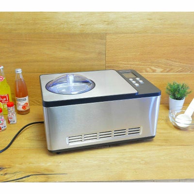 アイスクリームメーカーコンプレッサー内蔵2.0LWhynterICM-200LSStainlessSteelIceCreamMaker,2.1-Quart,Silver