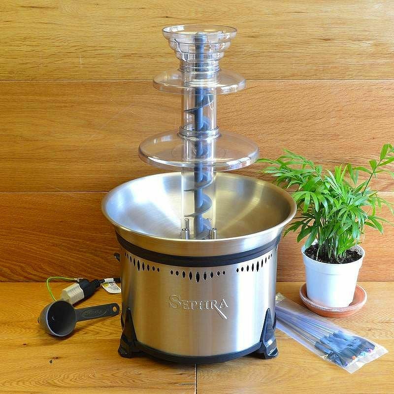 チョコレートファウンテンフォンデュセフラクラシック中SephraClassicFondueFountainCF18L-SST【日本語説明書付】家電