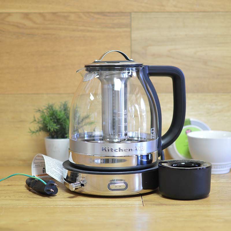 電気ケトル キッチンエイド ガラス ステンレス 茶こしつき KitchenAid