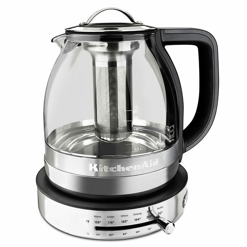 電気ケトル キッチンエイド ガラス ステンレス 茶こしつき KitchenAid