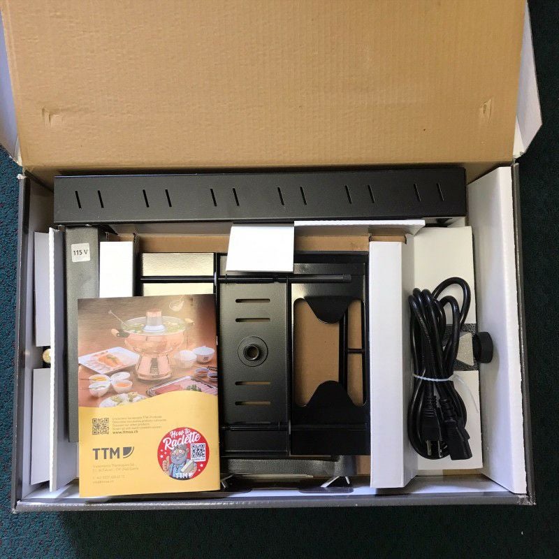 業務品質ラクレットチーズを溶かす機械ハーフ2個同時調理グリルTTMSuperRacletteMelter家電