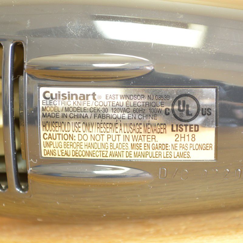 電動ナイフクイジナート肉パン野菜CuisinartCEK-30ElectricKnife家電