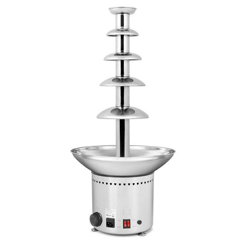業務品質チョコレートファウンテン5段ステンレス高さ80cm温度調節可能ウェディング誕生日パーティーVEVORCommercialChocolateFountainMachine80cm/31.5inchStainlessSteelAutoTemperatureControl86-302?forWeddingParties,5Tiers家電
