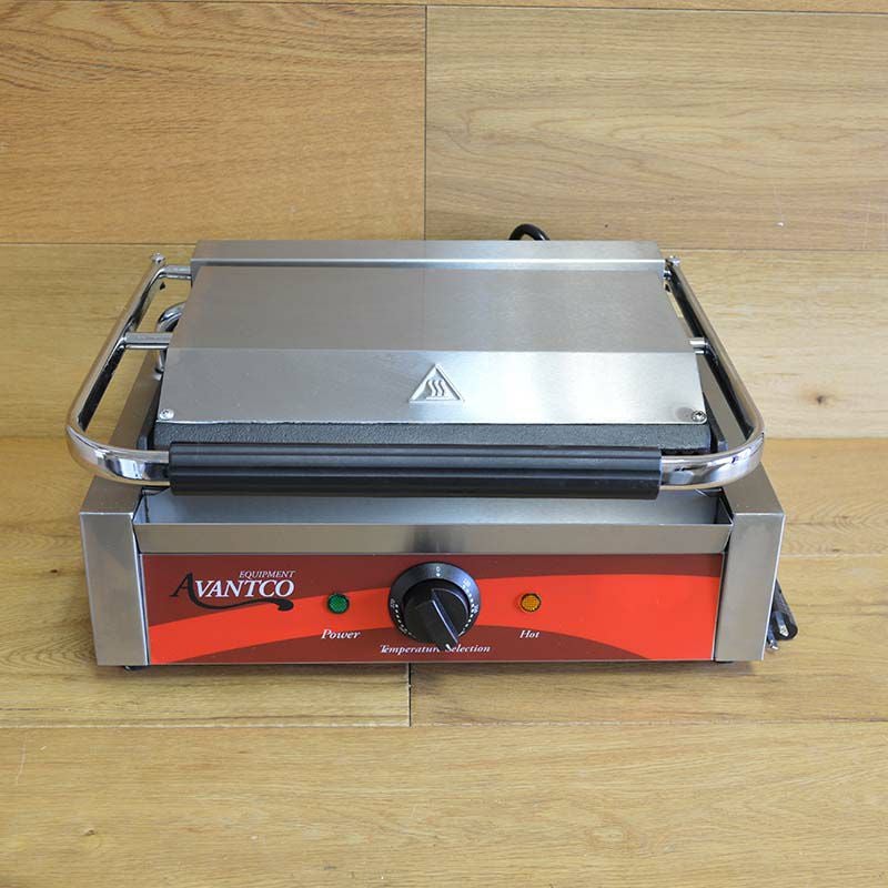 業務品質プロ仕様パニーニメーカープレスグリルAvantcoP78CommercialPaniniSandwichGrillwithGroovedPlates家電
