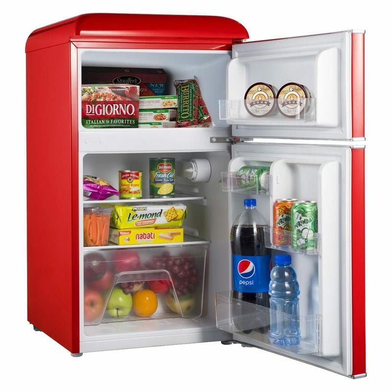 冷蔵庫 冷凍庫 88L 2ドア レトロ Galanz 3.1 cu ft Retro Mini Fridge 冷蔵庫 冷凍庫 88L 2ドア レトロ Galanz 3.1 cu ft Retro Mini Fridge