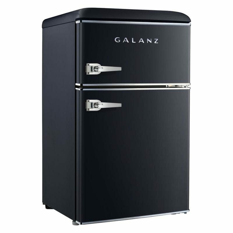 冷蔵庫 冷蔵庫 冷凍庫 88L 2ドア レトロ Galanz 3.1 cu ft Retro Mini Fridge