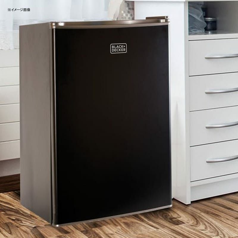 冷蔵庫 冷凍庫付 ブラック・アンド・デッカー コンパクト 71L 黒 Black