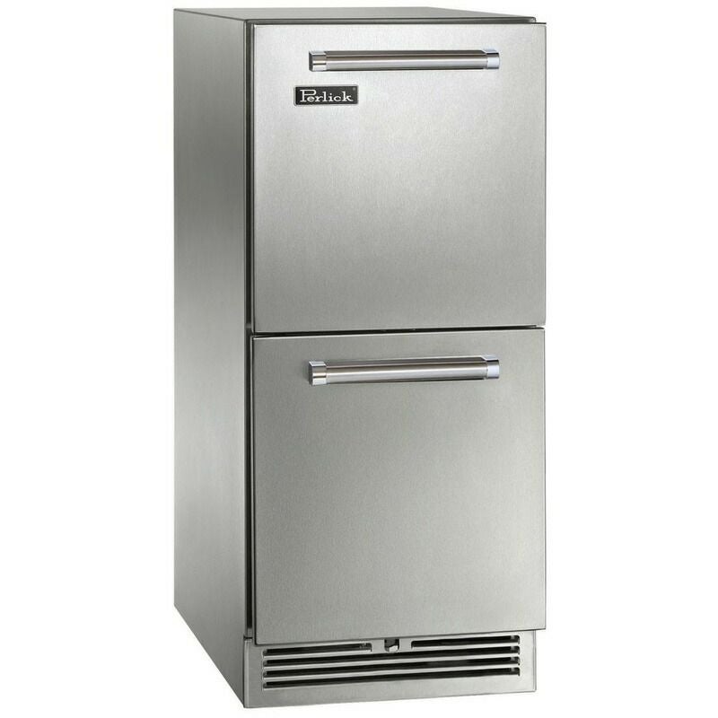 冷蔵庫ビルトイン２段引き出し式ステンレスPerlickHP15RS35家電