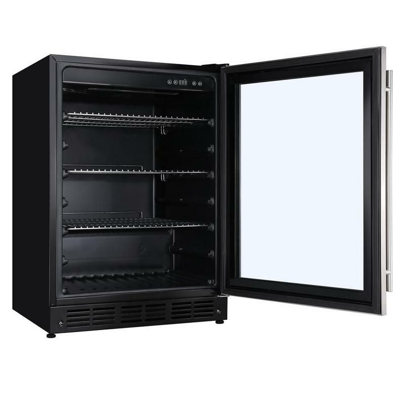 冷蔵庫 ガラス扉 144L 154缶収納 ステンレス ビバレッジクーラー