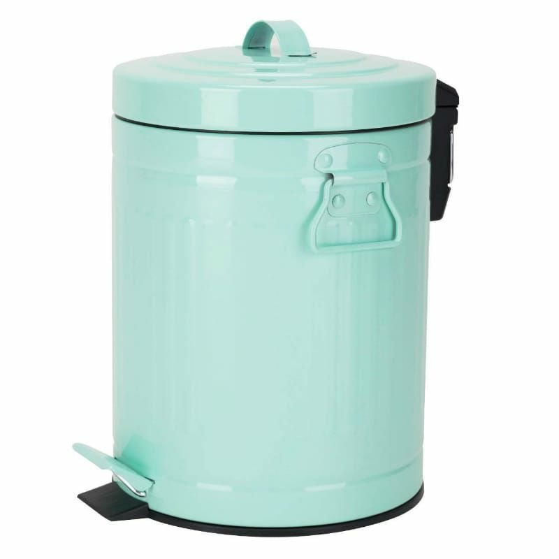 レトロ ビンテージ トラッシュカン ゴミ箱 レトロ 蓋付 5L Trash Can