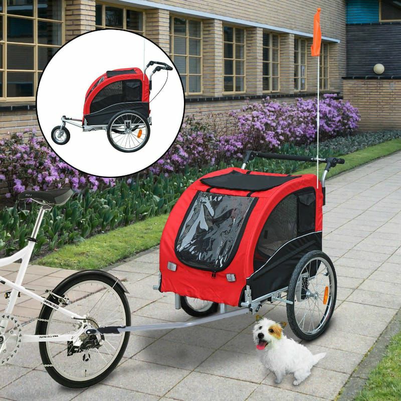 サイクルトレーラー 自転車用ペットカート ペットキャリー 犬や動物
