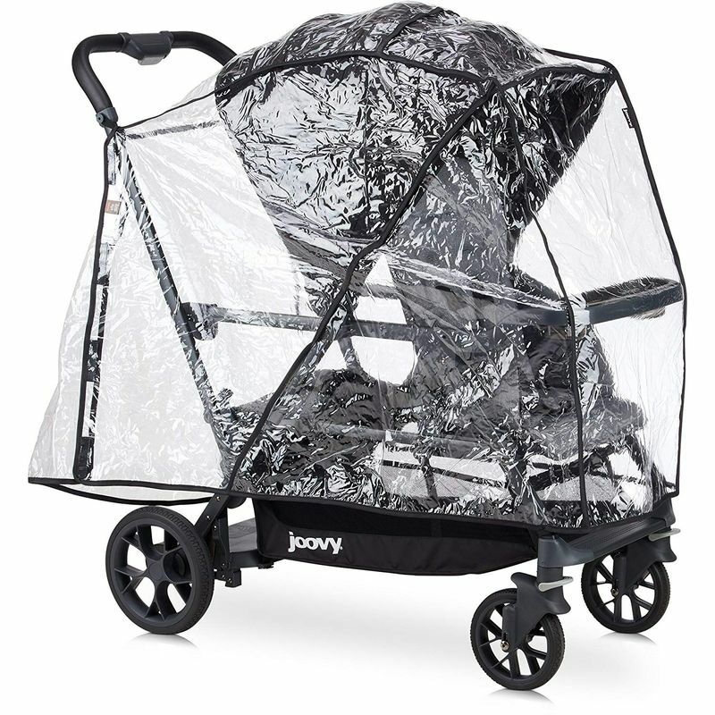 ☆2人乗りベビーカー☆ JOOVYジョビーCabooseカブース 専用レインカバー付き☆ ジュービー カーブス S ベビーカー用 レインカバー JOOVY Caboose S